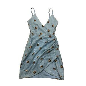 Superdown Light Blue Sequin Dress